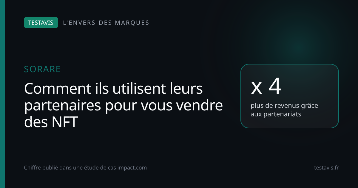 Sorare : x 4 plus de revenus grâce aux partenariats