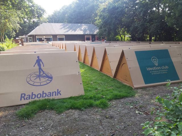 tente carton personnalisée