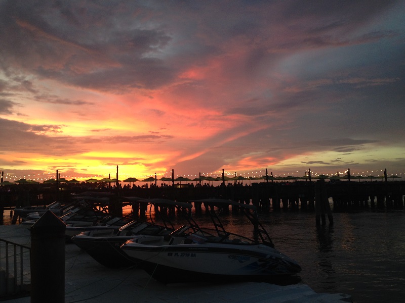 couché de soleil Key West Floride.