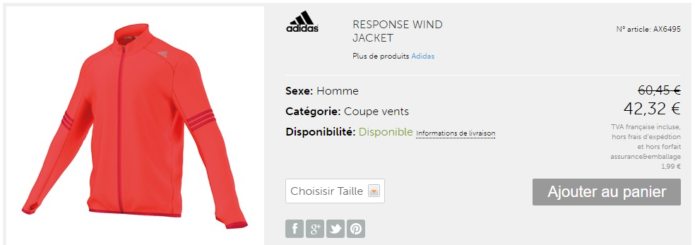 pull running adidas pas cher