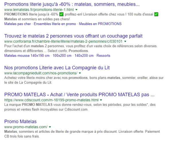 promotion matelas