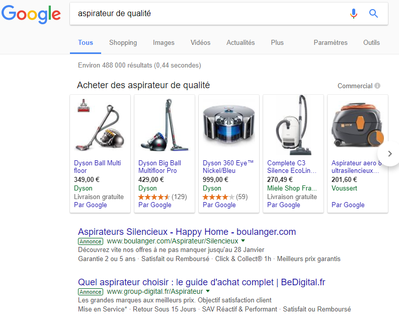 annonce google