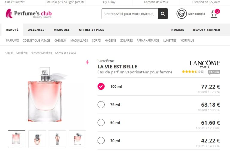 Test et avis Perfume's club : bonne ou mauvaise parfumerie en ligne