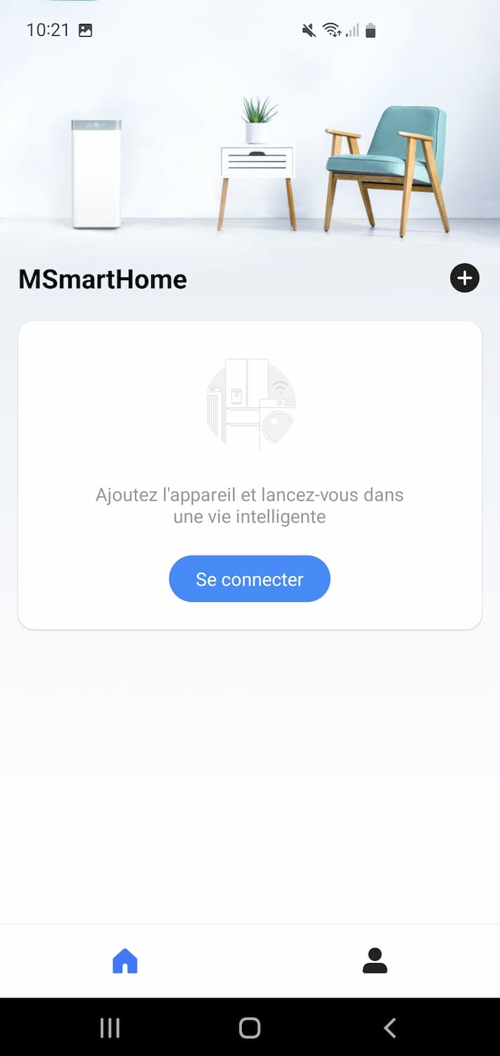 accueil application smarthome