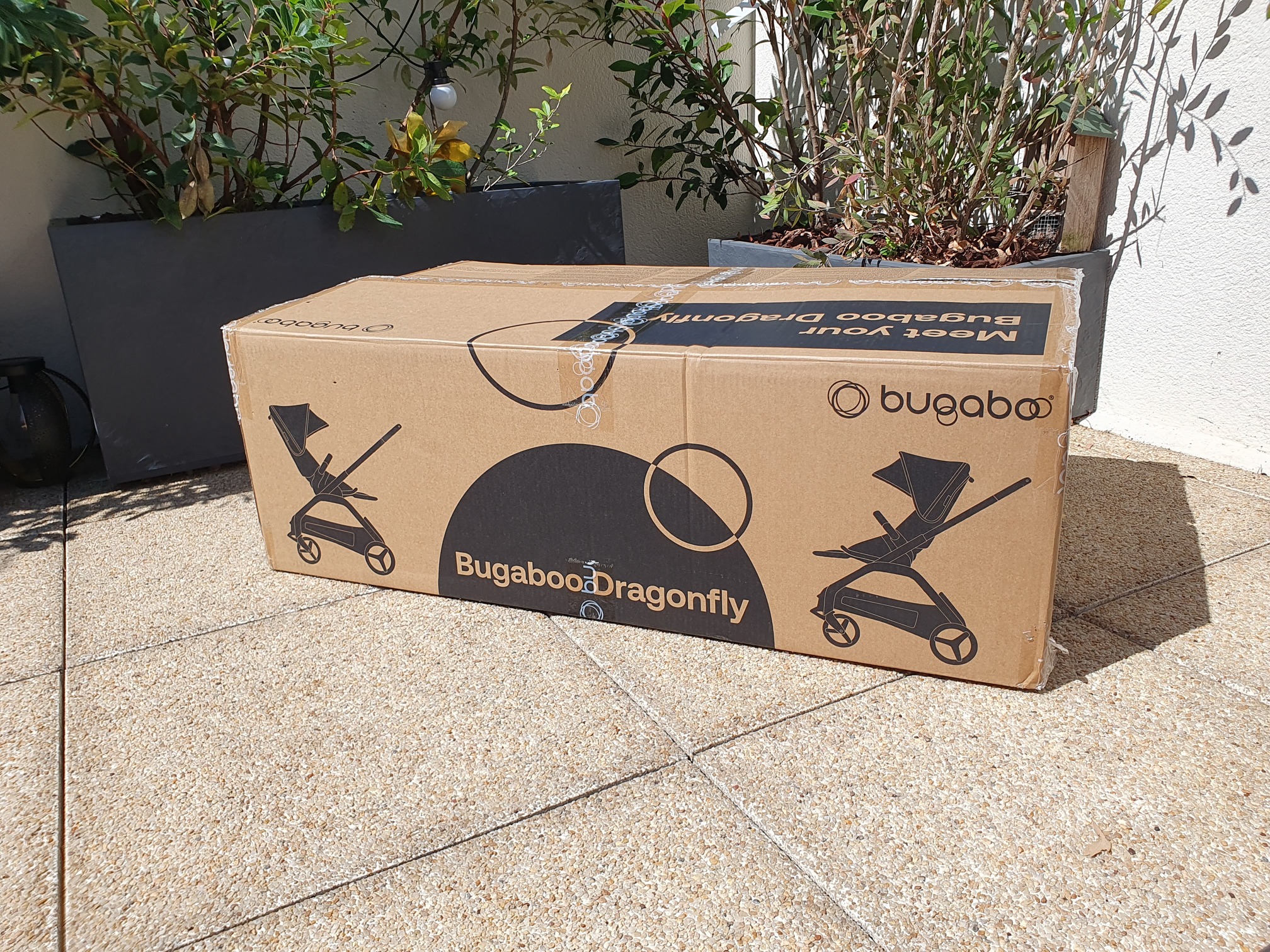 Emballage de la poussette Dragonfly de Bugaboo