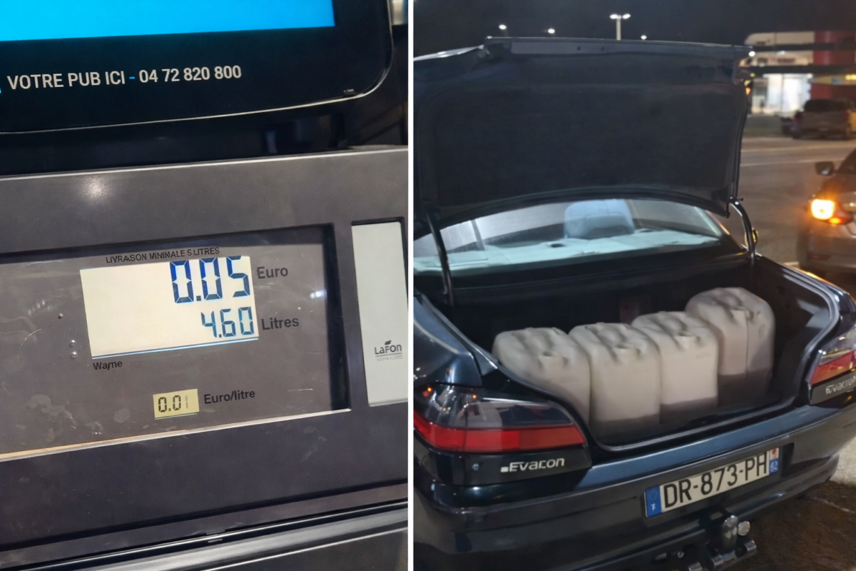 station essence breuillet 1 centime