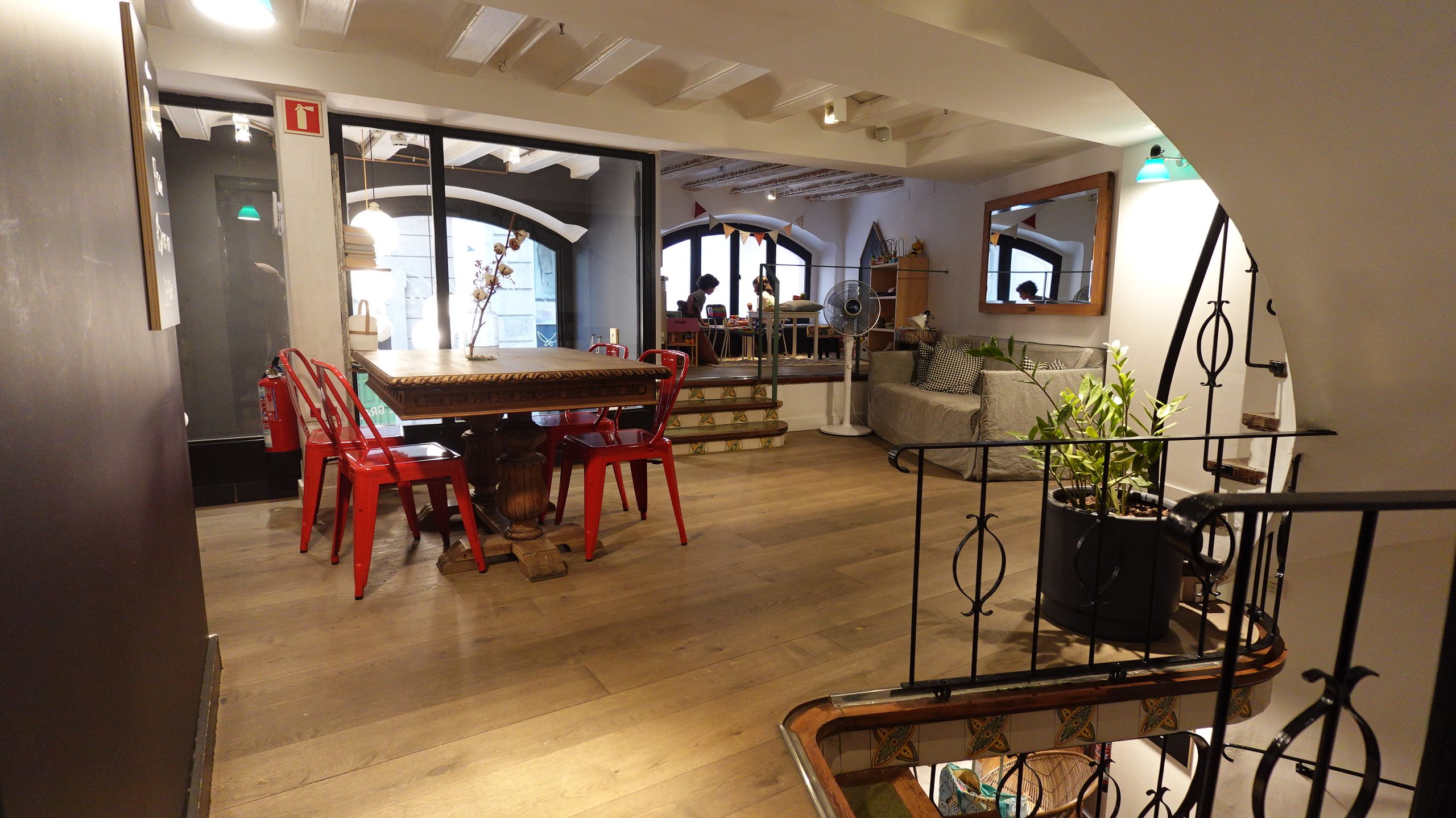 Espace commun hostal Grau