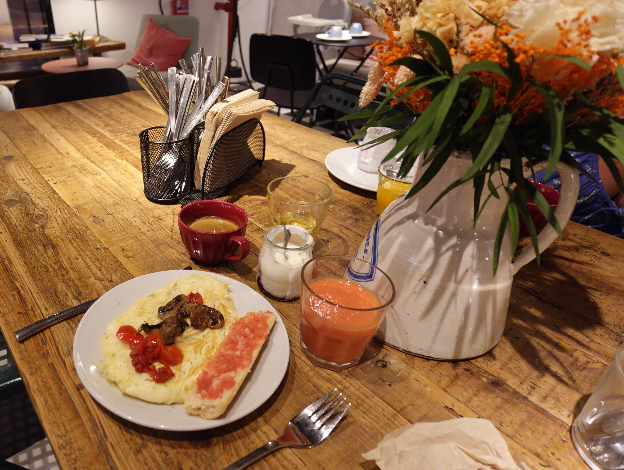 Petit déjeuner Hostal Grau Barcelone